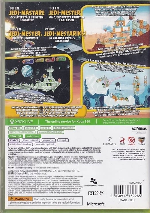 Angry Birds Star Wars - XBOX 360 (B Grade) (Genbrug)